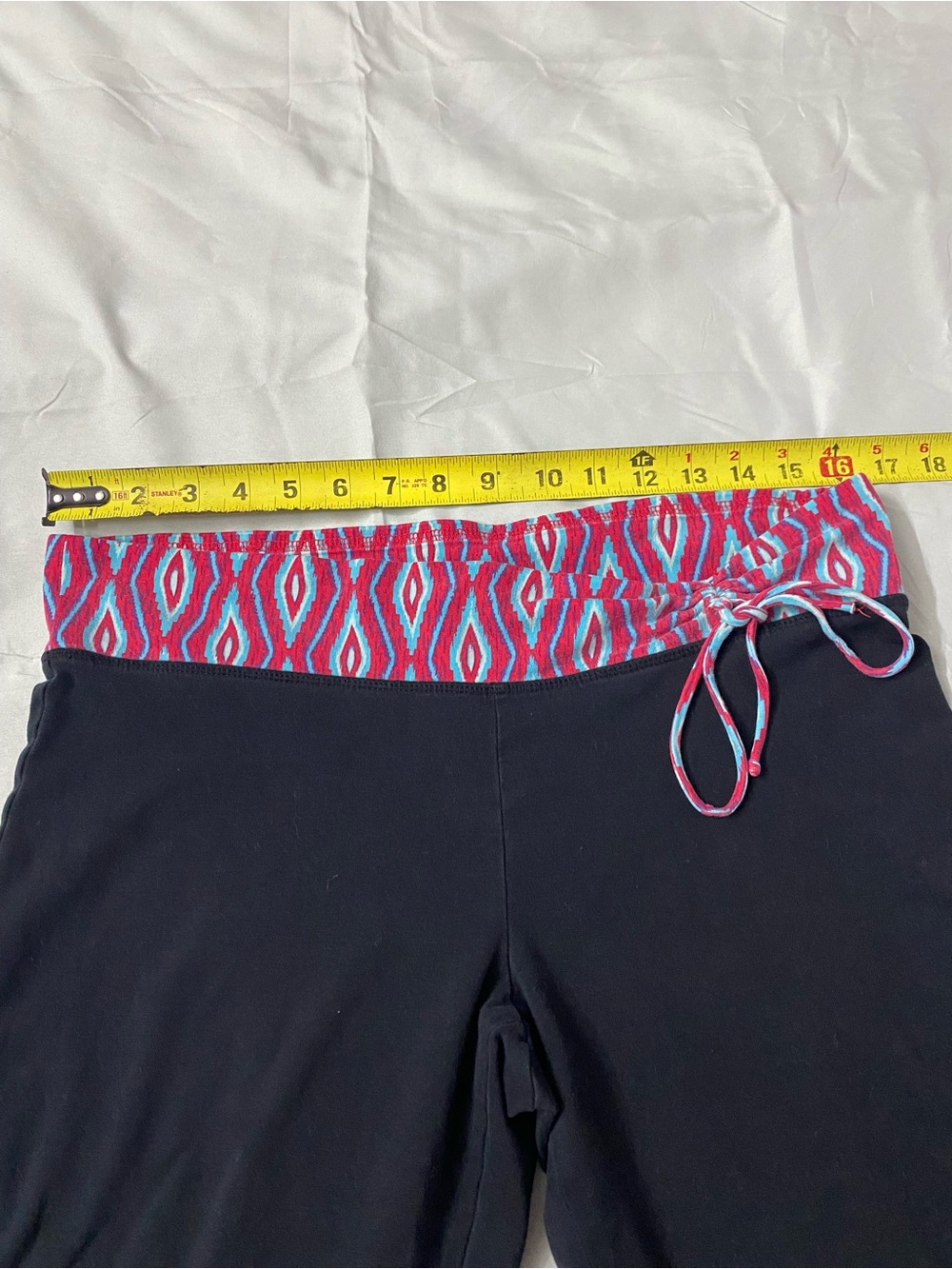 Y2K Mossimo Geometric Waist Yoga Pants - Flare Leg - Size L - Picture 6 of 8
